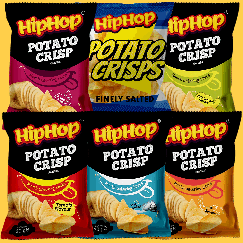 HIPHOP POTATO CRISP 20X30GR