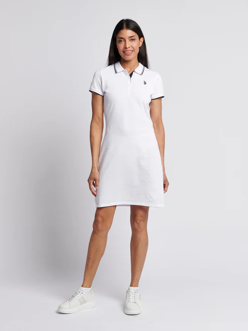 Polo Dress Bright White XL
