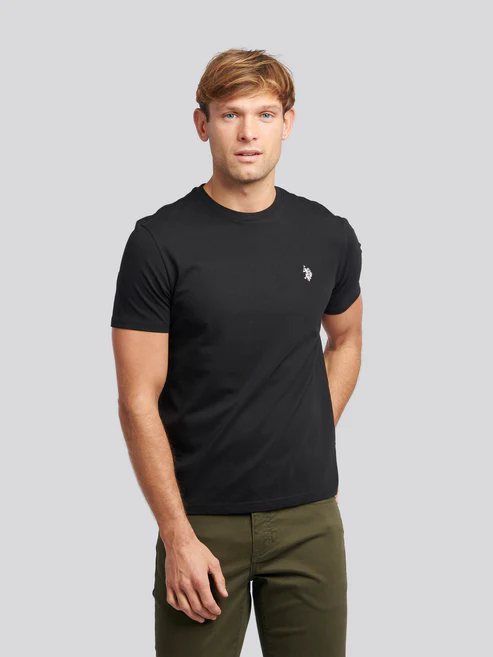 DHM T-Shirt Black Bright White DHM M