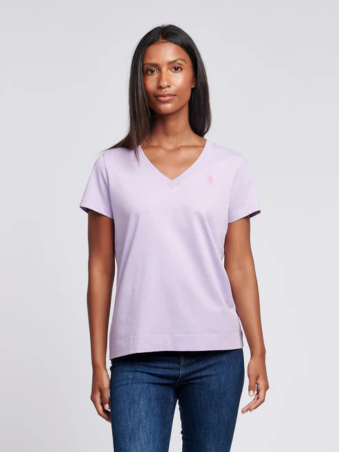 V-Neck Tee Viola XS