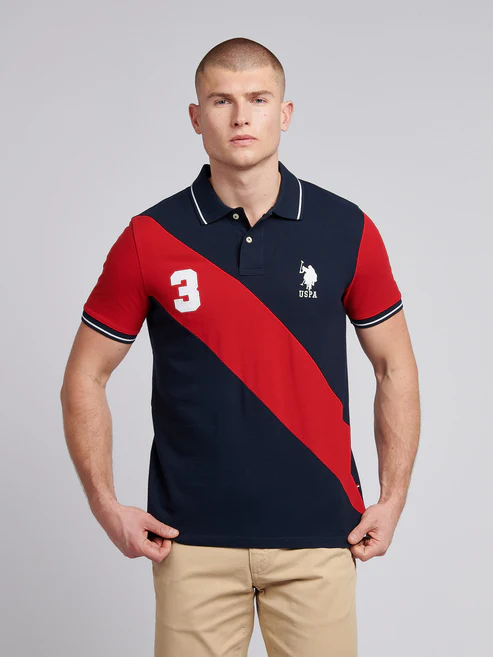 Sash Pique Polo Dark Sapphire Navy L