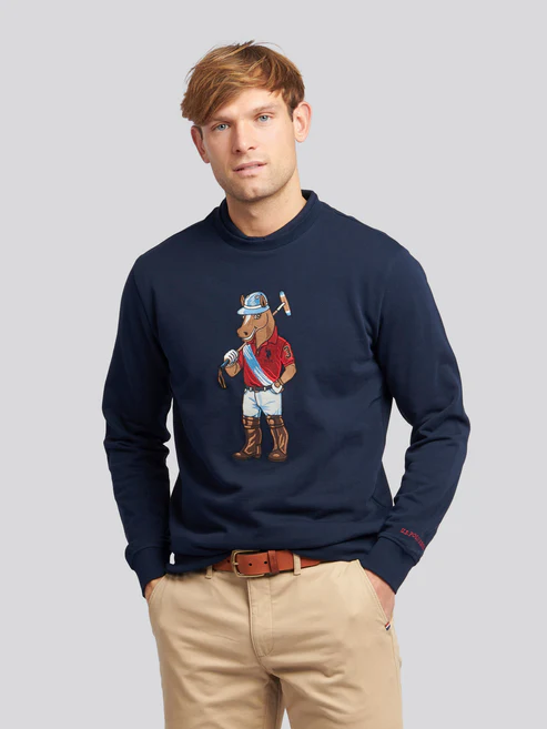 USPA Chuck LB Crew Sweat Dark Sapphire Navy L