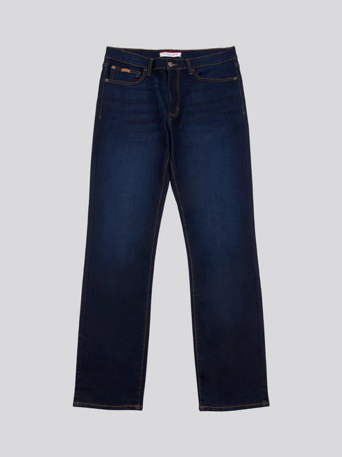 5 Pocket Denim - Straight Relaxed Rinse Wash 34R