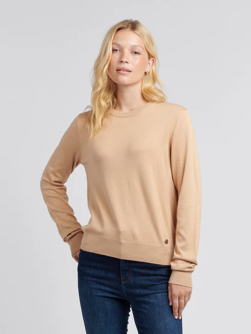 Crew Neck Jumper Cuban Sand S