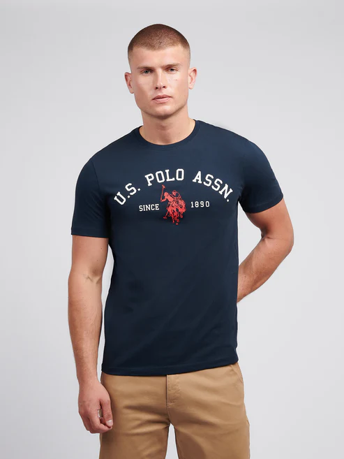 Signature Arch Print T-shirt Dark Sapphire Navy L