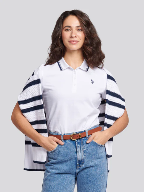 Polo Shirt Bright White XS