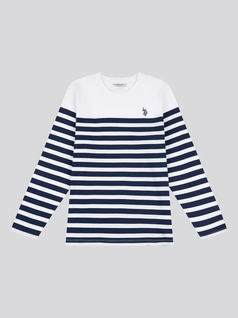 Stripe LS T-Shirt Navy Iris XS
