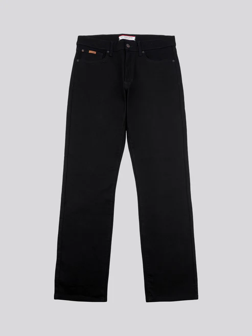 5 Pocket Denim - Straight Relaxed Black Wash 40R