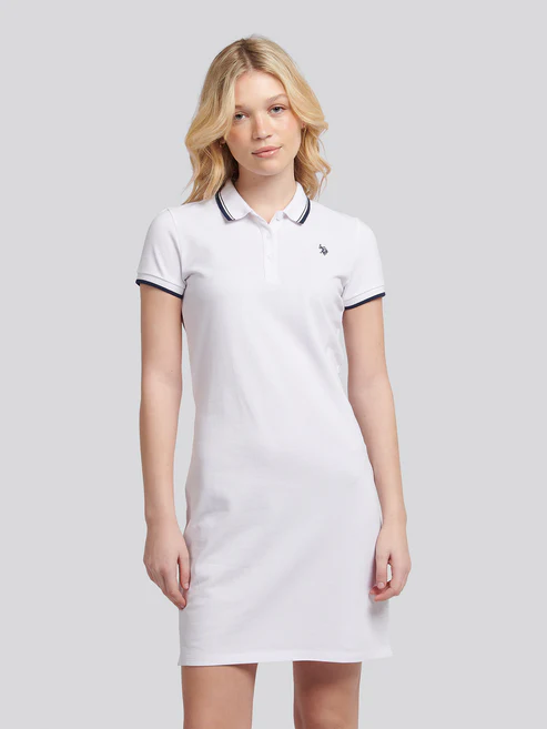 Polo Dress Bright White S