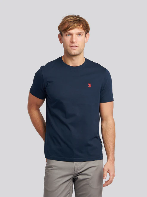 DHM Tshirt Dark Sapphire Navy / Haute Red DHM S