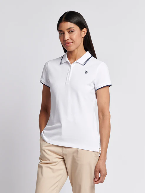 Polo Shirt Bright White L