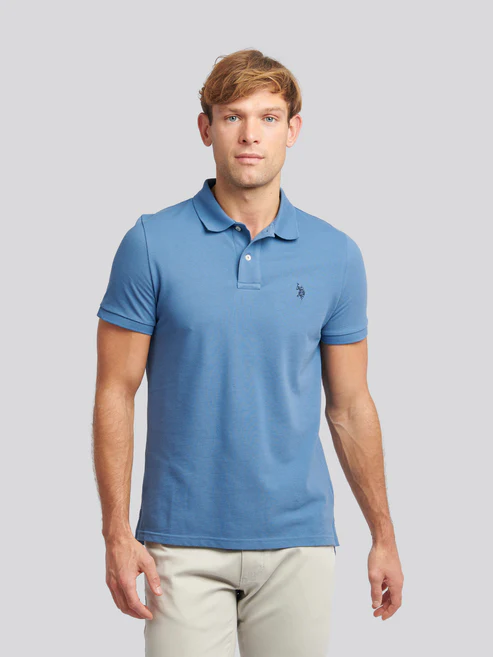 DHM Pique Polo Blue Horizon XXL