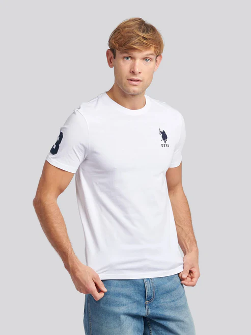 Player 3 T-shirt White / Dark Sapphire Navy DHM M