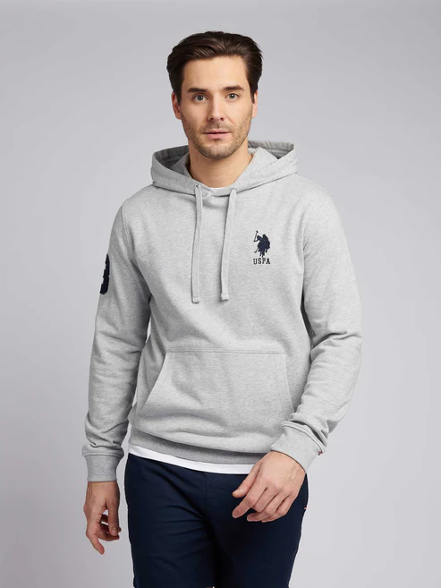 Player 3 LB Hoodie Mid Grey Marl M